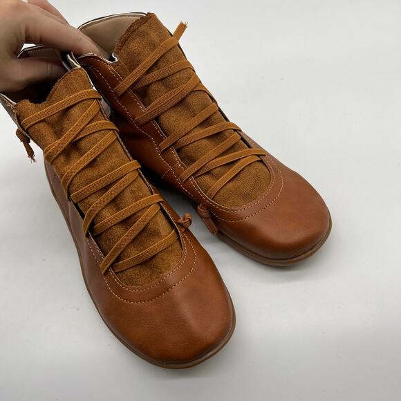 Ankle Boots Round Toe Casual Comfortable Lightweight Side Zipper Size 9.5US/41CN - Picture 6 of 16